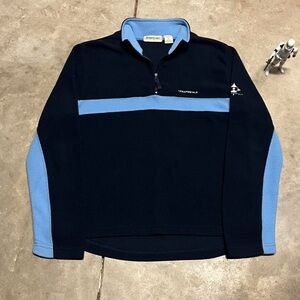 Aeropostale Vintage 90s Y2K Pullover Fleece Sweatshirt Men’s Medium 1/4 zip